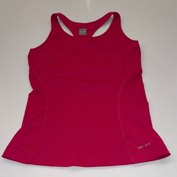 Nike Pro Compression Fuchsia Racerback Tank. Size M - Picture 3 of 3
